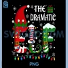 The Dramatic Elf Xmas PNG, Christmas Light Family Matching PNG