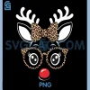 Christmas Reindeer Face PNG, Leopard Print Glasses PNG 2 Christmas Reindeer Face PNG, Leopard Print Glasses PNG