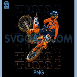 Eli Tomac Motocross Action Rider PNG, Supercross Racing Champion PNG