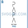 Funny Papa Est.2026 PNG, Expecting Dad Announcement PNG