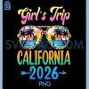 Girls Trip California 2026 PNG, Summer Vacation Sunglasses PNG 2 Girls Trip California 2026 PNG, Summer Vacation Sunglasses PNG