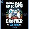 Leveling up to Big Brother Est 2026 PNG, Gamer Gaming PNG
