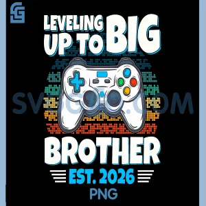 Leveling up to Big Brother Est 2026 PNG, Gamer Gaming PNG
