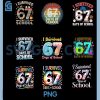 67 Days Of School Achievement PNG Bundle, Fun Education Graphic PNG