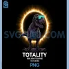 T-Rex Dinosaur VR Totality 2026 PNG, Darkness Falls Celestial PNG