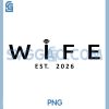 Wife Established 2026 PNG, Newlywed Marriage Design PNG