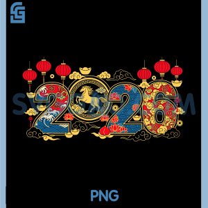 Asian New Year 2026 PNG, Year Of Horse Art PNG