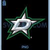 Dallas Stars Icon PNG, Black Officially Licensed PNG