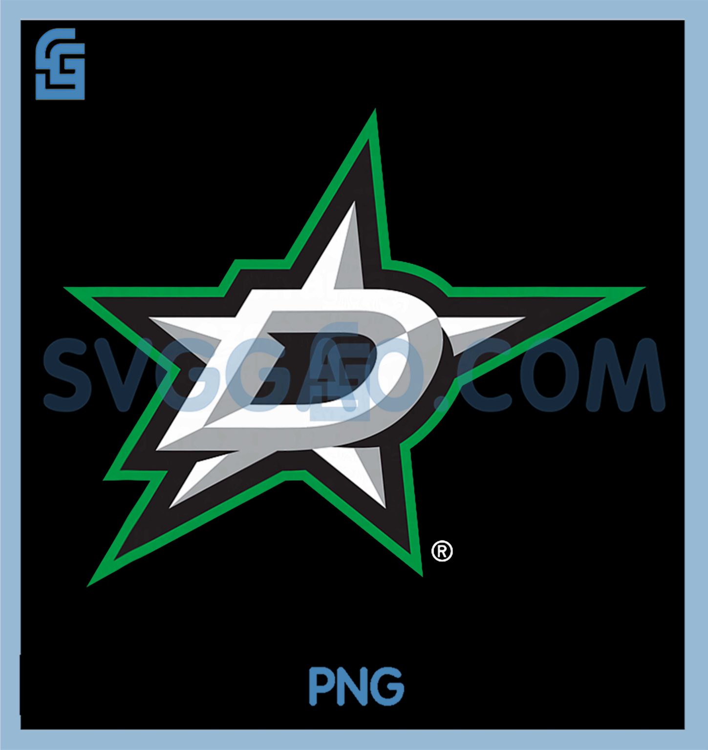 Dallas Stars Icon PNG, Black Officially Licensed PNG – SVGGAO