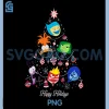 Disney and Pixars Inside Out 2 PNG, Emotions Christmas Tree PNG