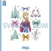 Disney Frozen PNG, Anna Bow Watercolor Collage PNG