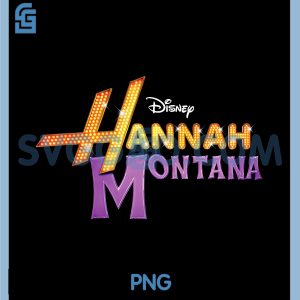 Disney Hannah Montana PNG, Classic Iconic Big Chest Text Logo PNG