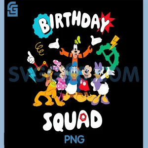 Disney Jr. Mickey & Friends PNG, Birthday Squad PNG, Birthday Party PNG