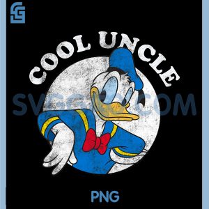 Disney Mickey & Friends PNG, Donald Duck Vintage PNG, Cool Uncle Logo PNG