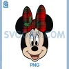 Disney Mickey And Friends PNG, Christmas Minnie Mistletoe Bow PNG