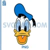 Donald Duck Face Small Pocket Logo PNG, Disney Mickey and Friends PNG