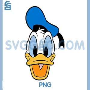 Donald Duck Face Small Pocket Logo PNG, Disney Mickey and Friends PNG