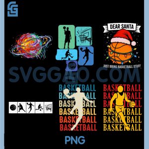 Basketball Player Retro Bundle PNG, Sports Silhouette Graphic PNG