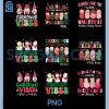 Caregiver Vibes Christmas Bundle PNG, Cute Nurse Baby Gift PNG