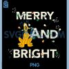 Disney Pluto Merry And Bright PNG, Christmas Holiday PNG