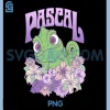 Disney Tangled PNG, Cute Pascal PNG, Floral Pastel Big Chest Portrait PNG