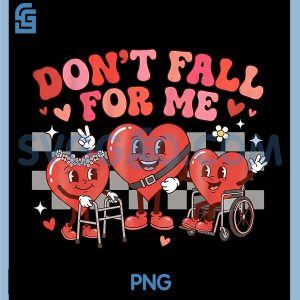 Dont Fall for Me PNG, Cute Heart Disability Inclusion Valentine PNG