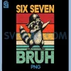 6 7 Dabbing Six Seven Bruh Raccoon PNG, Funny 67 Meme PNG