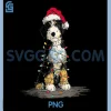 Funny Bernedoodle Christmas PNG, Graphics Dog Lights Lover Owner PNG