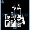 Funny Cat Dad Life PNG, The Catfather PNG