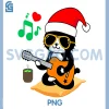 Funny Cat Playing Guitar PNG, Sunglasses Santa Hat Christmas Rock PNG 2 Funny Cat Playing Guitar PNG, Sunglasses Santa Hat Christmas Rock PNG