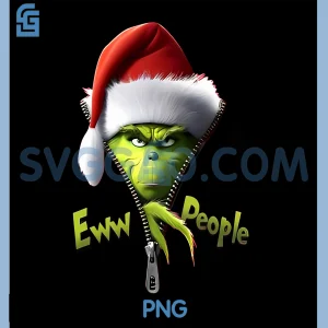 Eww People Christmas Attitude PNG, Funny Holiday Green Character PNG