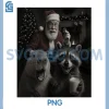 Funny Christmas Selfie Santa PNG, Raccoon Capybara Meme Xmas PNG