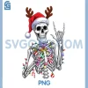 Funny Christmas Skeleton PNG, Santa Hat Xmas Vibes PNG 2 Funny Christmas Skeleton PNG, Santa Hat Xmas Vibes PNG